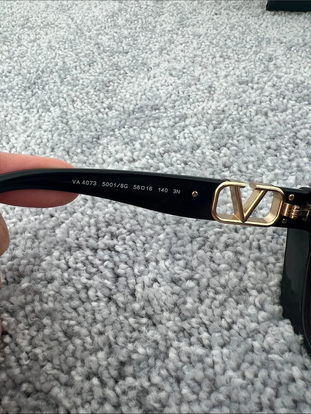 Valentino Black Sunglasses with Logo Detail